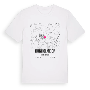 Dunholme CP karta t-shirt – ekologisk bomull t-shirt från Pinshirt