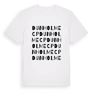 Dunholme CP ordlek t-shirt – ekologisk bomull t-shirt från Pinshirt