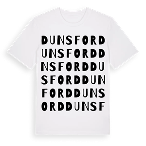Dunsford ordlek t-shirt – ekologisk bomull t-shirt från Pinshirt