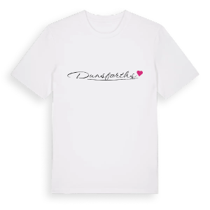 Dunsforths hjärta t-shirt – ekologisk bomull t-shirt från Pinshirt