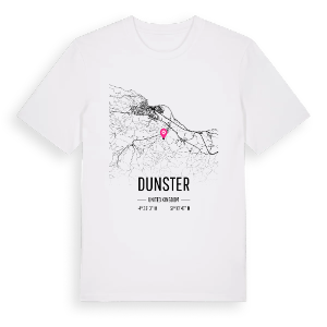 Dunster karta t-shirt – ekologisk bomull t-shirt från Pinshirt