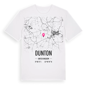 Dunton karta t-shirt – ekologisk bomull t-shirt från Pinshirt