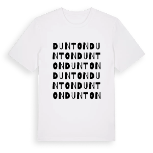 Dunton ordlek t-shirt – ekologisk bomull t-shirt från Pinshirt