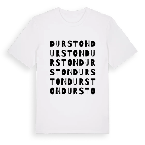 Durston ordlek t-shirt – ekologisk bomull t-shirt från Pinshirt