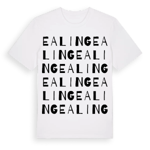 Ealing ordlek t-shirt – ekologisk bomull t-shirt från Pinshirt