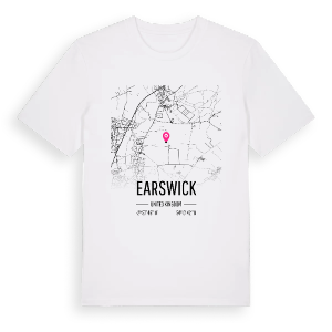 Earswick karta t-shirt – ekologisk bomull t-shirt från Pinshirt
