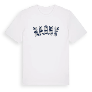 Easby college t-shirt – ekologisk bomull t-shirt från Pinshirt