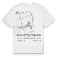 Easington Colliery karta t-shirt