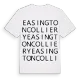 Easington Colliery ordlek t-shirt