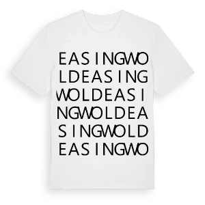 Easingwold ordlek t-shirt – ekologisk bomull t-shirt från Pinshirt