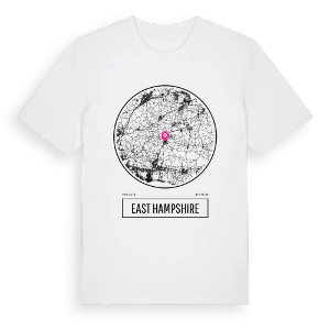 East Hampshire t-shirt – ekologisk bomull t-shirt från Pinshirt