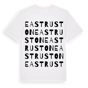 East Ruston ordlek t-shirt – ekologisk bomull t-shirt från Pinshirt