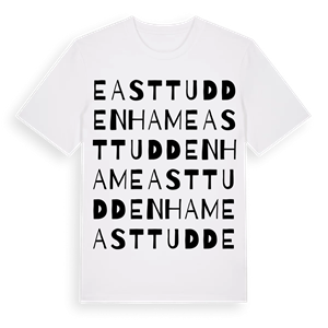 East Tuddenham ordlek t-shirt – ekologisk bomull t-shirt från Pinshirt