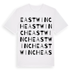 East Winch ordlek t-shirt – ekologisk bomull t-shirt från Pinshirt