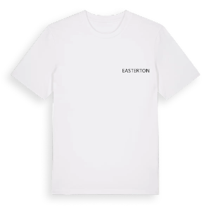 Jag älskar Easterton t-shirt litet tryck – ekologisk bomull t-shirt från Pinshirt