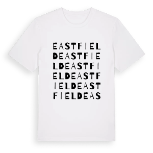 Eastfield ordlek t-shirt – ekologisk bomull t-shirt från Pinshirt
