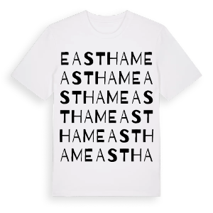 Eastham ordlek t-shirt – ekologisk bomull t-shirt från Pinshirt