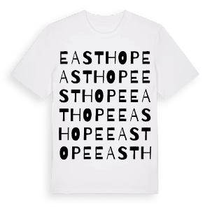 Easthope ordlek t-shirt – ekologisk bomull t-shirt från Pinshirt