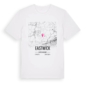 Eastwick karta t-shirt – ekologisk bomull t-shirt från Pinshirt