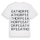 Eathorpe ordlek t-shirt