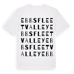 Ebbsfleet Valley ordlek t-shirt – ekologisk bomull t-shirt från Pinshirt