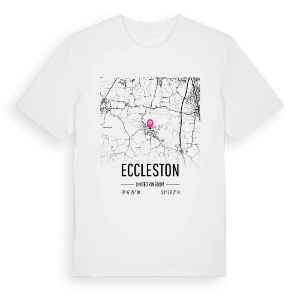 Eccleston karta t-shirt – ekologisk bomull t-shirt från Pinshirt