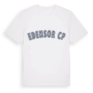 Edensor CP college t-shirt – ekologisk bomull t-shirt från Pinshirt
