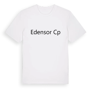 Edensor CP fetstil t-shirt – ekologisk bomull t-shirt från Pinshirt