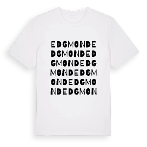 Edgmond ordlek t-shirt – ekologisk bomull t-shirt från Pinshirt