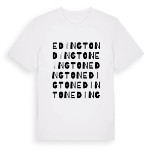 Edington ordlek t-shirt – ekologisk bomull t-shirt från Pinshirt