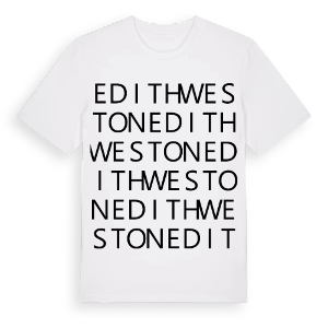 Edith Weston ordlek t-shirt – ekologisk bomull t-shirt från Pinshirt