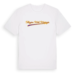 Edlington with Wispington baseball t-shirt – ekologisk bomull t-shirt från Pinshirt