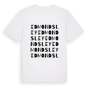 Edmondsley ordlek t-shirt – ekologisk bomull t-shirt från Pinshirt