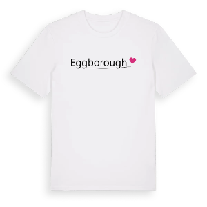 Eggborough hjärta t-shirt – ekologisk bomull t-shirt från Pinshirt