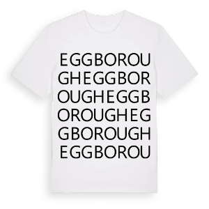 Eggborough ordlek t-shirt – ekologisk bomull t-shirt från Pinshirt