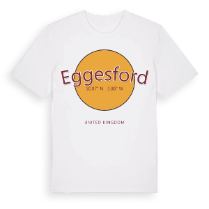 Eggesford cirkel t-shirt – ekologisk bomull t-shirt från Pinshirt