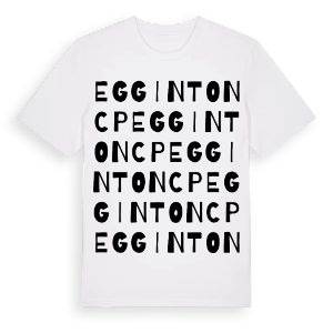 Egginton CP ordlek t-shirt – ekologisk bomull t-shirt från Pinshirt