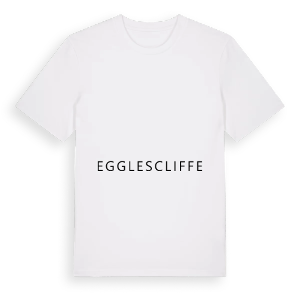 Jag älskar Egglescliffe t-shirt stort tryck – ekologisk bomull t-shirt från Pinshirt