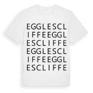 Egglescliffe ordlek t-shirt – ekologisk bomull t-shirt från Pinshirt