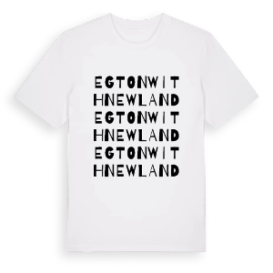 Egton with Newland ordlek t-shirt – ekologisk bomull t-shirt från Pinshirt
