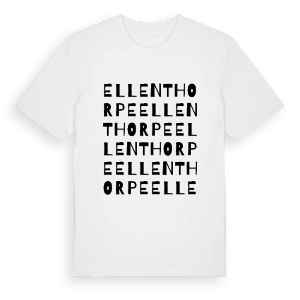 Ellenthorpe ordlek t-shirt – ekologisk bomull t-shirt från Pinshirt