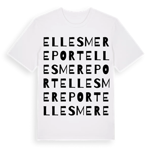 Ellesmere Port ordlek t-shirt – ekologisk bomull t-shirt från Pinshirt