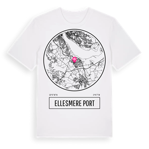Ellesmere Port t-shirt – ekologisk bomull t-shirt från Pinshirt