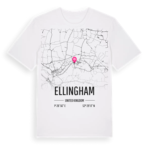 Ellingham karta t-shirt – ekologisk bomull t-shirt från Pinshirt