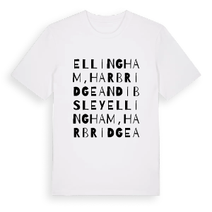 Ellingham, Harbridge and Ibsley ordlek t-shirt – ekologisk bomull t-shirt från Pinshirt