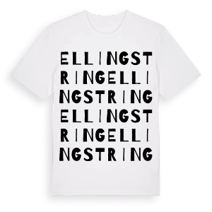 Ellingstring ordlek t-shirt – ekologisk bomull t-shirt från Pinshirt
