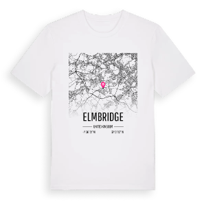 Elmbridge karta t-shirt – ekologisk bomull t-shirt från Pinshirt