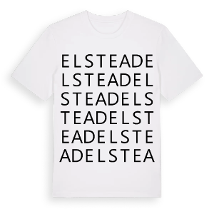 Elstead ordlek t-shirt – ekologisk bomull t-shirt från Pinshirt