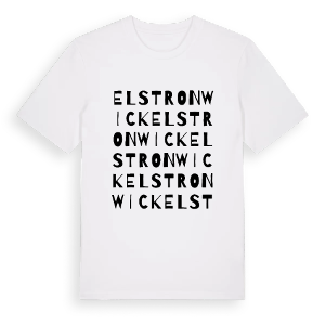 Elstronwick ordlek t-shirt – ekologisk bomull t-shirt från Pinshirt