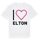 Jag älskar Elton t-shirt stort tryck